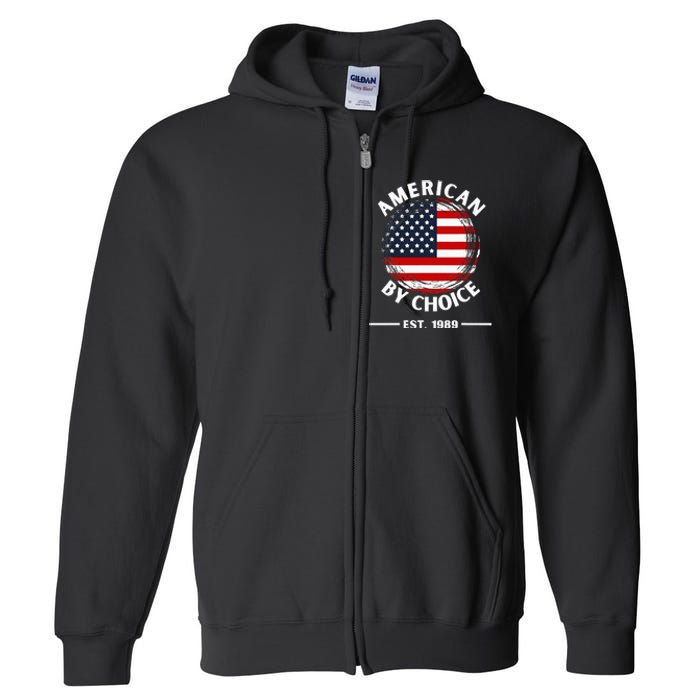 American By Choice Est 1989 Full Zip Hoodie