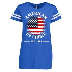 American By Choice Est 1989 Enza Ladies Jersey Football T-Shirt