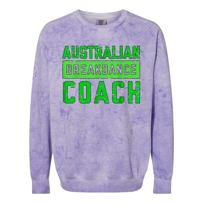 Australian Breakdancing Costume Coach Break Dancer Matching Colorblast Crewneck Sweatshirt