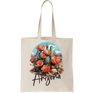 Arizona Blooming Cactus Flowers Love State Of Arizona Cute Tote Bag