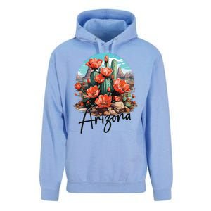 Arizona Blooming Cactus Flowers Love State Of Arizona Cute Unisex Surf Hoodie