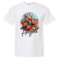 Arizona Blooming Cactus Flowers Love State Of Arizona Cute Garment-Dyed Heavyweight T-Shirt