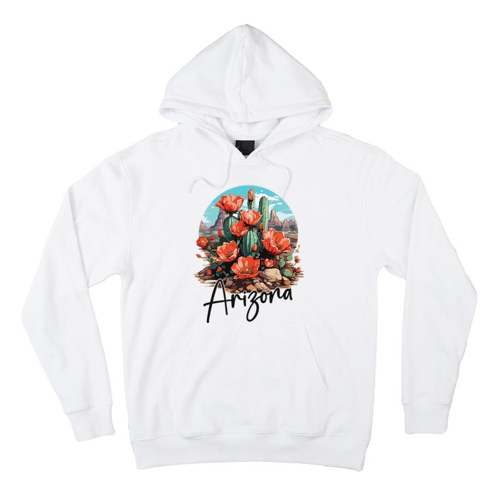 Arizona Blooming Cactus Flowers Love State Of Arizona Cute Hoodie