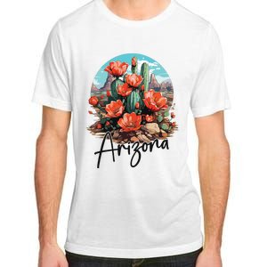 Arizona Blooming Cactus Flowers Love State Of Arizona Cute Adult ChromaSoft Performance T-Shirt