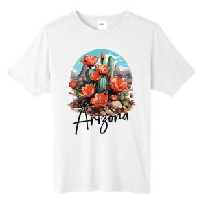 Arizona Blooming Cactus Flowers Love State Of Arizona Cute Tall Fusion ChromaSoft Performance T-Shirt