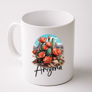 Arizona Blooming Cactus Flowers Love State Of Arizona Cute Coffee Mug