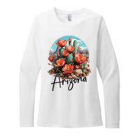 Arizona Blooming Cactus Flowers Love State Of Arizona Cute Womens CVC Long Sleeve Shirt