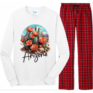 Arizona Blooming Cactus Flowers Love State Of Arizona Cute Long Sleeve Pajama Set