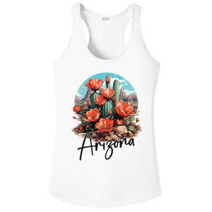 Arizona Blooming Cactus Flowers Love State Of Arizona Cute Ladies PosiCharge Competitor Racerback Tank