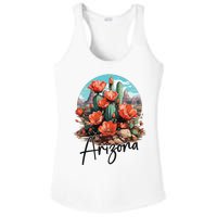 Arizona Blooming Cactus Flowers Love State Of Arizona Cute Ladies PosiCharge Competitor Racerback Tank