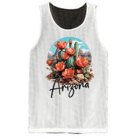 Arizona Blooming Cactus Flowers Love State Of Arizona Cute Mesh Reversible Basketball Jersey Tank