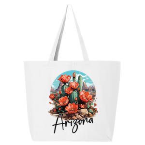 Arizona Blooming Cactus Flowers Love State Of Arizona Cute 25L Jumbo Tote