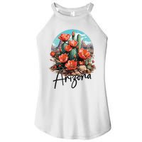 Arizona Blooming Cactus Flowers Love State Of Arizona Cute Women's Perfect Tri Rocker Tank