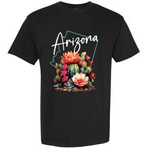 Arizona Blooming Cactus Flowers Love State Of Arizona Cute Garment-Dyed Heavyweight T-Shirt