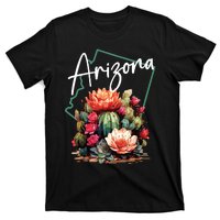 Arizona Blooming Cactus Flowers Love State Of Arizona Cute T-Shirt