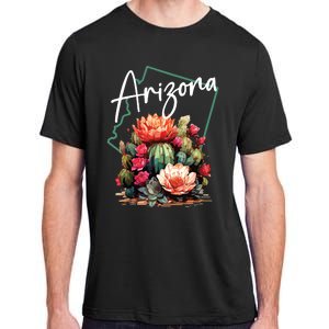 Arizona Blooming Cactus Flowers Love State Of Arizona Cute Adult ChromaSoft Performance T-Shirt