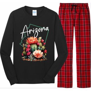 Arizona Blooming Cactus Flowers Love State Of Arizona Cute Long Sleeve Pajama Set