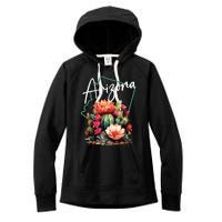 Arizona Blooming Cactus Flowers Love State Of Arizona Cute Women's Fleece Hoodie