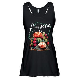 Arizona Blooming Cactus Flowers Love State Of Arizona Cute Ladies Essential Flowy Tank