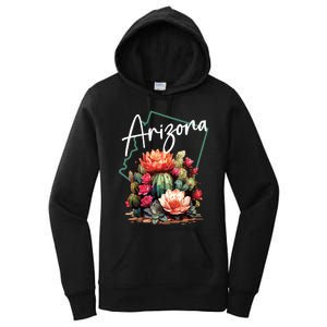 Arizona Blooming Cactus Flowers Love State Of Arizona Cute Women's Pullover Hoodie