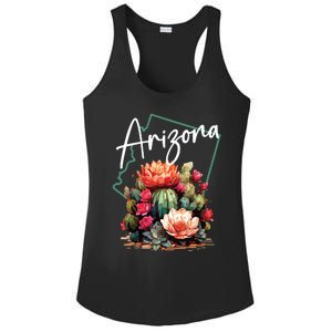 Arizona Blooming Cactus Flowers Love State Of Arizona Cute Ladies PosiCharge Competitor Racerback Tank