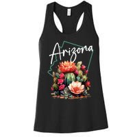 Arizona Blooming Cactus Flowers Love State Of Arizona Cute Women's Racerback Tank