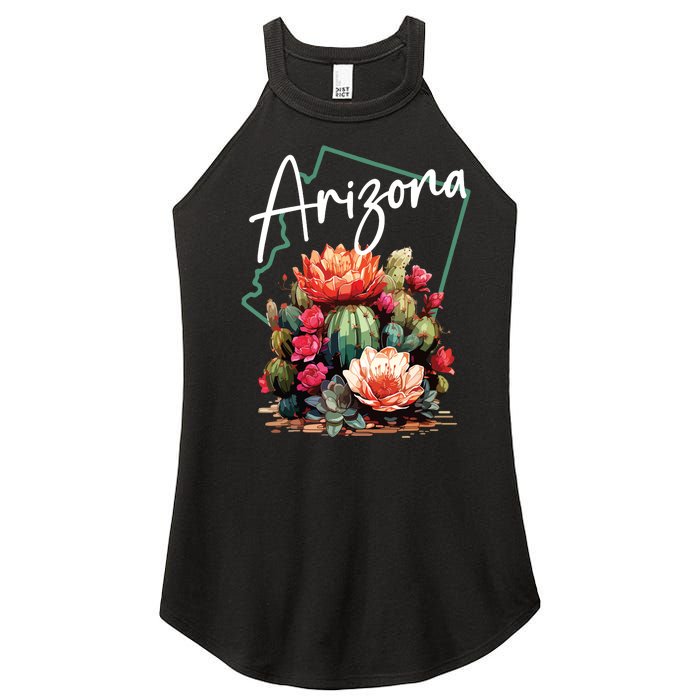 Arizona Blooming Cactus Flowers Love State Of Arizona Cute Women's Perfect Tri Rocker Tank