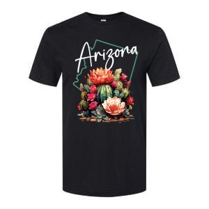 Arizona Blooming Cactus Flowers Love State Of Arizona Cute Softstyle CVC T-Shirt