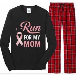 Athletics Breast Cancer Awareness Month Runner Pin.K Ribbon Long Sleeve Pajama Set