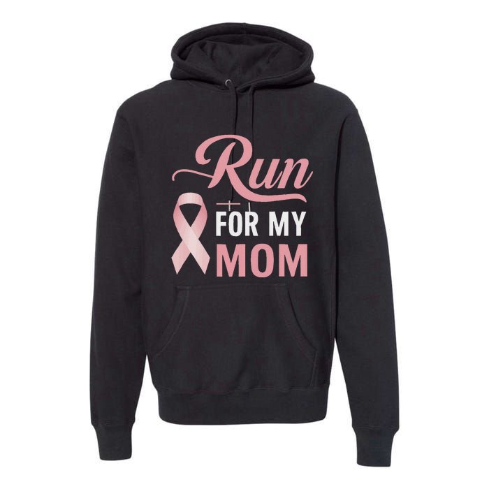 Athletics Breast Cancer Awareness Month Runner Pin.K Ribbon Premium Hoodie