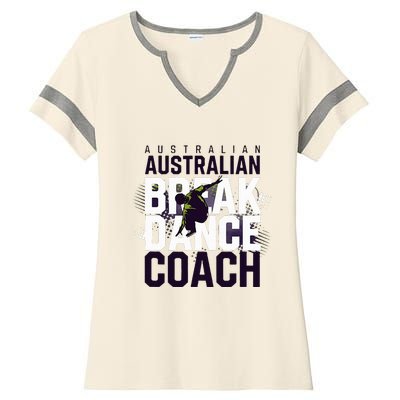 Australian Breakdancing Costume Coach Break Dancer Matching Ladies Halftime Notch Neck Tee