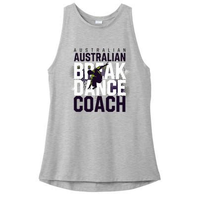 Australian Breakdancing Costume Coach Break Dancer Matching Ladies PosiCharge Tri-Blend Wicking Tank