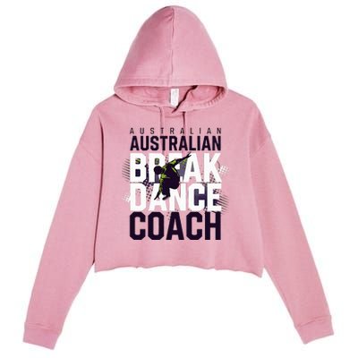 Australian Breakdancing Costume Coach Break Dancer Matching Crop Fleece Hoodie