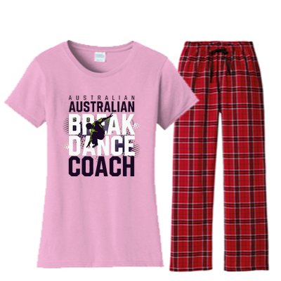 Australian Breakdancing Costume Coach Break Dancer Matching Women's Flannel Pajama Set