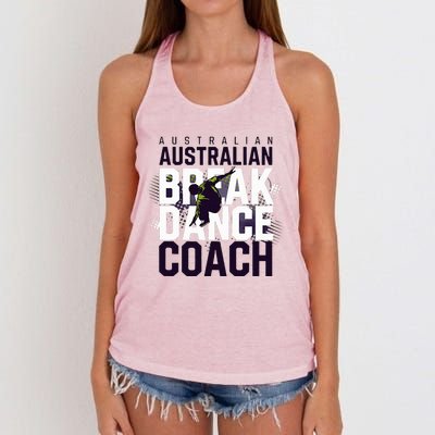 Australian Breakdancing Costume Coach Break Dancer Matching Women's Knotted Racerback Tank