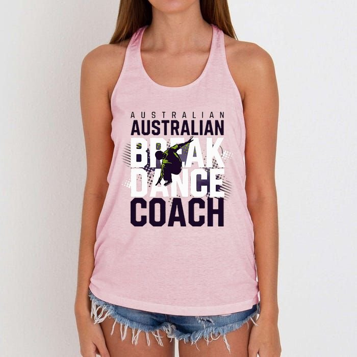 Australian Breakdancing Costume Coach Break Dancer Matching Women's Knotted Racerback Tank