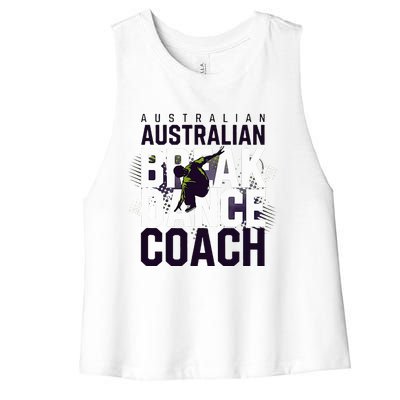 Australian Breakdancing Costume Coach Break Dancer Matching Women's Racerback Cropped Tank