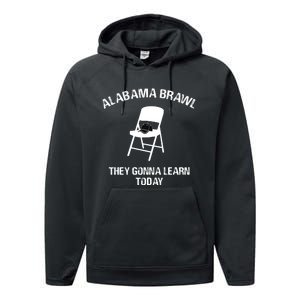 Alabama Brawl Chair Shirts A Mass Brawl Breaks Out On Alabama Performance Fleece Hoodie