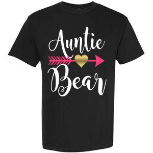 Auntie Bear Cute Aunt Niece Nephew Aunts Funny Gift Garment-Dyed Heavyweight T-Shirt