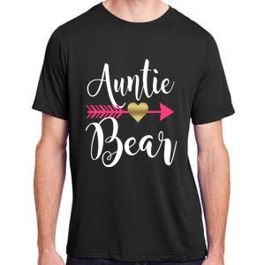 Auntie Bear Cute Aunt Niece Nephew Aunts Funny Gift Adult ChromaSoft Performance T-Shirt