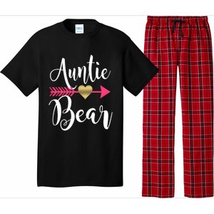 Auntie Bear Cute Aunt Niece Nephew Aunts Funny Gift Pajama Set