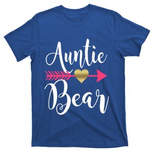 Auntie Bear Cute Aunt Niece Nephew Aunts Funny Gift T-Shirt