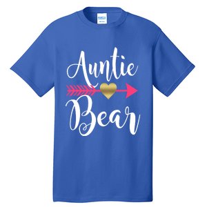 Auntie Bear Cute Aunt Niece Nephew Aunts Funny Gift Tall T-Shirt