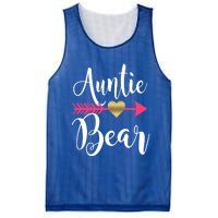 Auntie Bear Cute Aunt Niece Nephew Aunts Funny Gift Mesh Reversible Basketball Jersey Tank