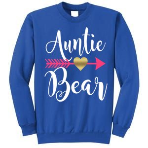 Auntie Bear Cute Aunt Niece Nephew Aunts Funny Gift Tall Sweatshirt