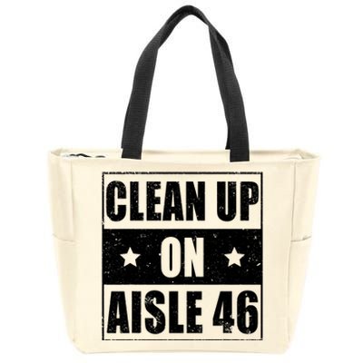 Anti Biden Clean Up On Aisle 46 Impeach Biden Zip Tote Bag