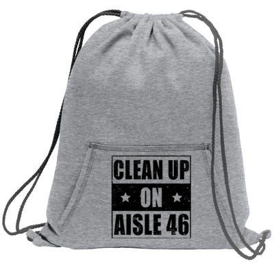 Anti Biden Clean Up On Aisle 46 Impeach Biden Sweatshirt Cinch Pack Bag