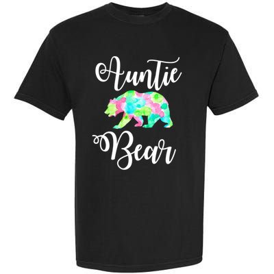 Auntie Bear Cute Funny Aunts Aunt Gift Niece Nephew Tee Gift Garment-Dyed Heavyweight T-Shirt