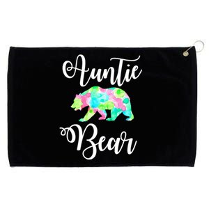 Auntie Bear Cute Funny Aunts Aunt Gift Niece Nephew Tee Gift Grommeted Golf Towel