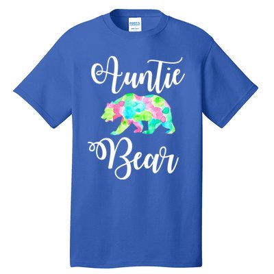 Auntie Bear Cute Funny Aunts Aunt Gift Niece Nephew Tee Gift Tall T-Shirt